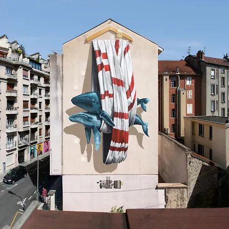 Les Baleines - Hypercentre 2 Chambres Avec Garage Et Clim - Air Conditioning Grenoble Exterior photo